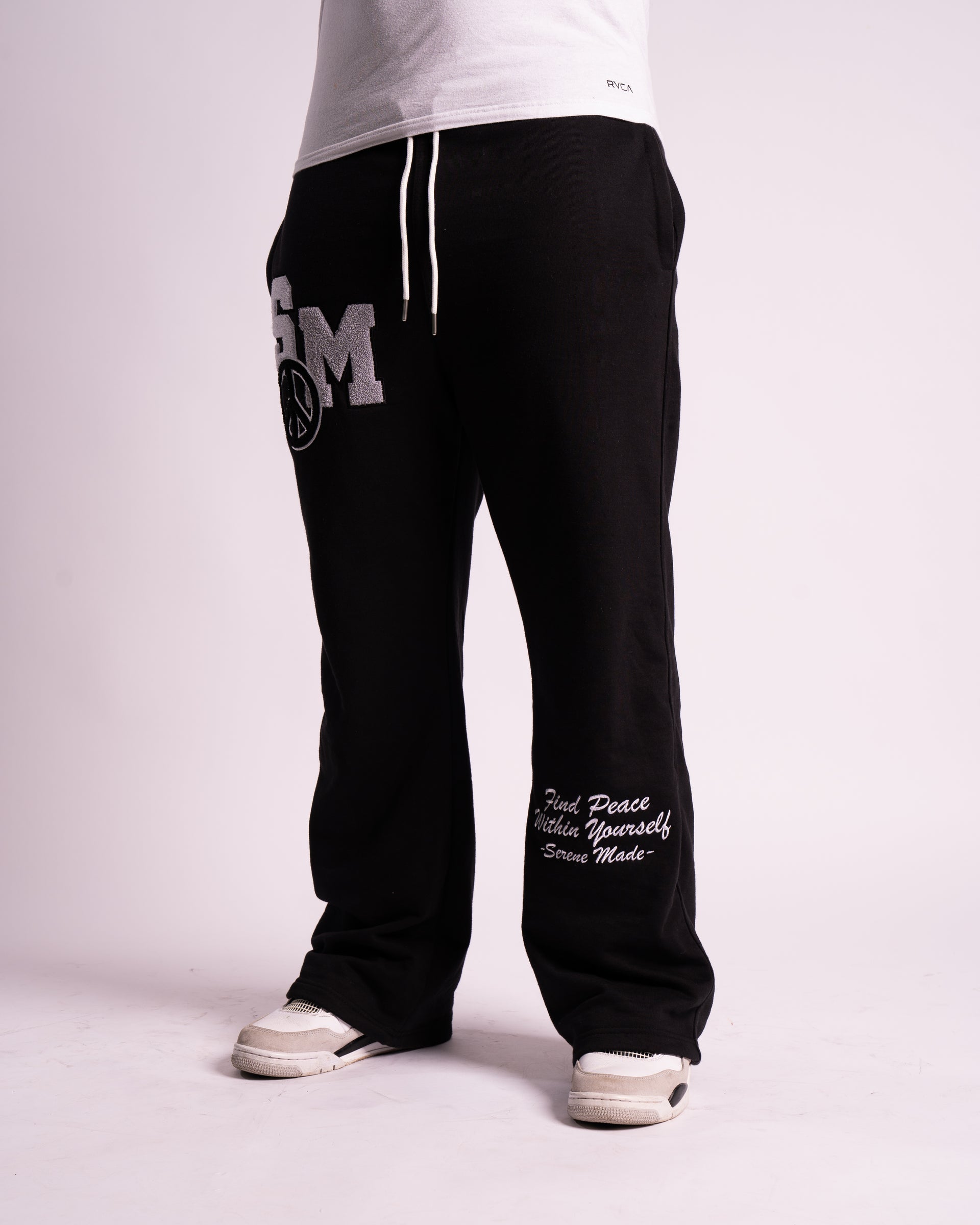 Black SereneMade WideLeg Sweatpants