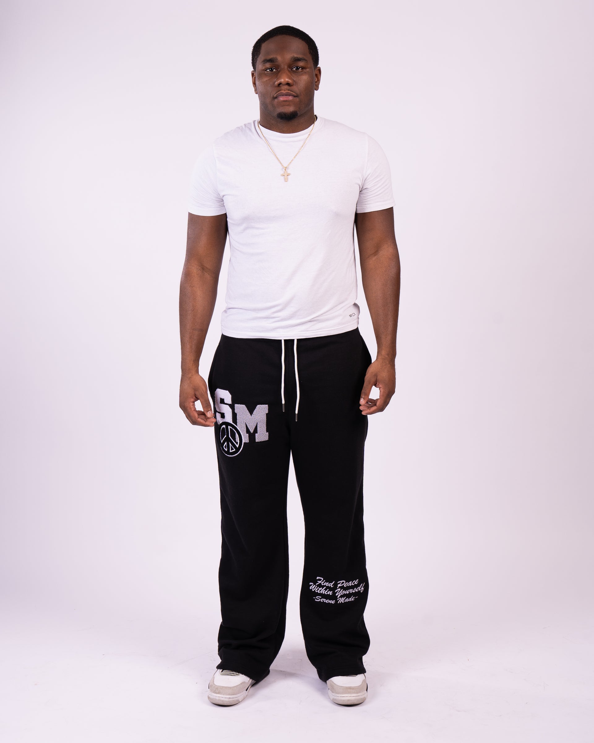 Black SereneMade WideLeg Sweatpants