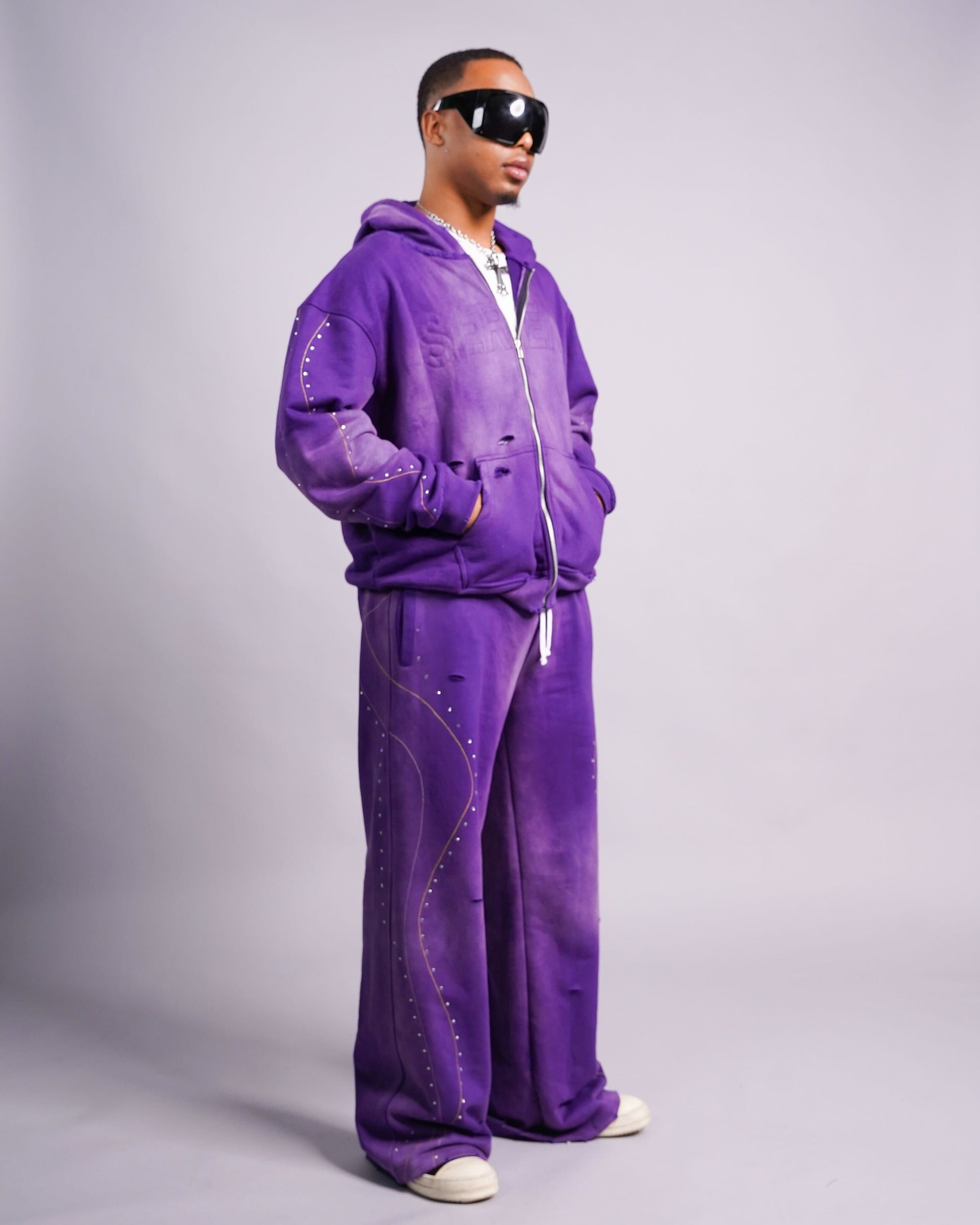 Nocturnal Sweatsuit Set — Purple