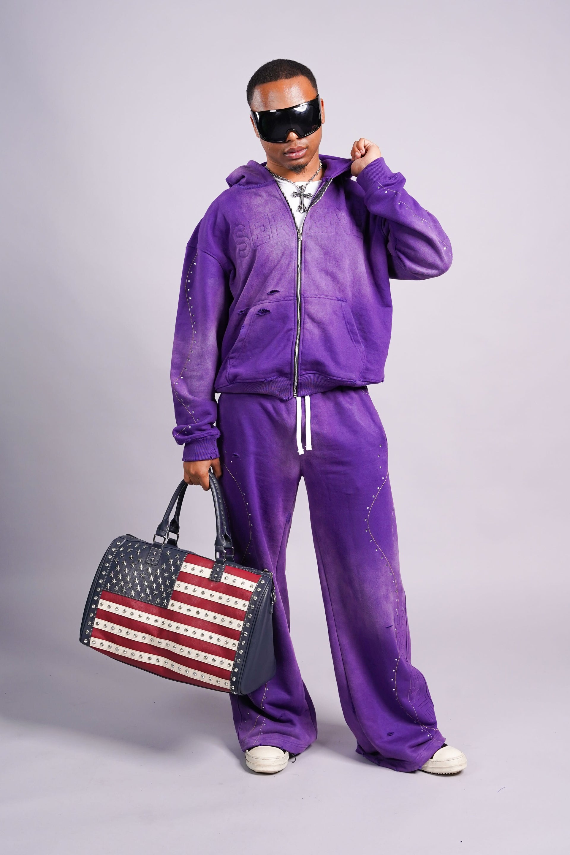 Nocturnal Sweatsuit Set — Purple