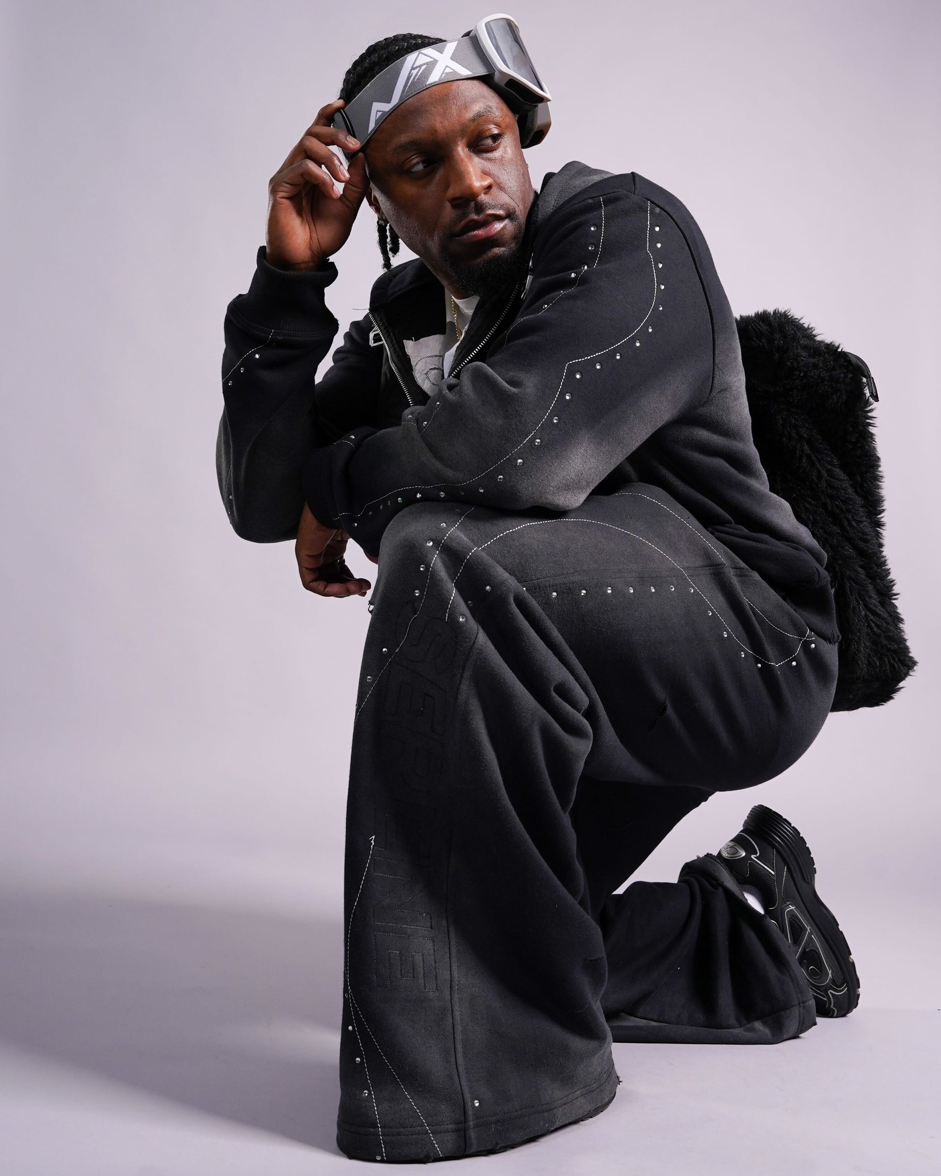 Nocturnal Zip Hoodie — Black