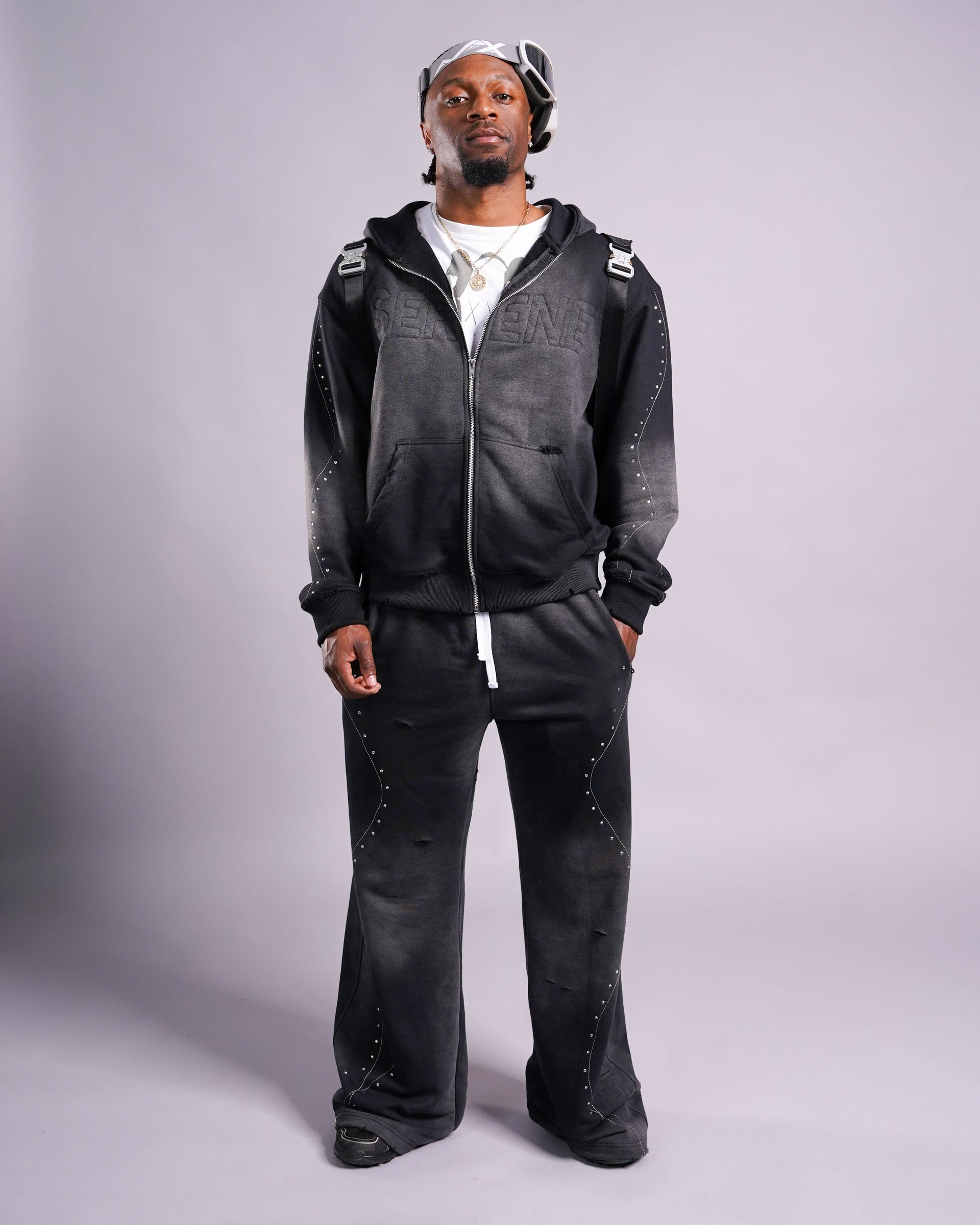 Nocturnal Zip Hoodie — Black